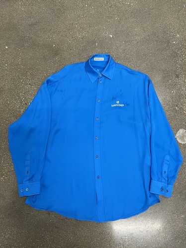 Balenciaga Balenciaga Blue Soccer Logo Button Up