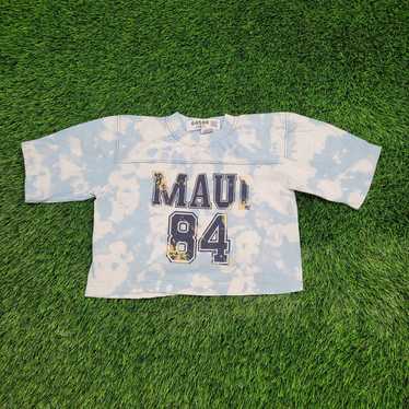 Vintage Vintage Maui 1984 Bleached Crop Shirt Wom… - image 1