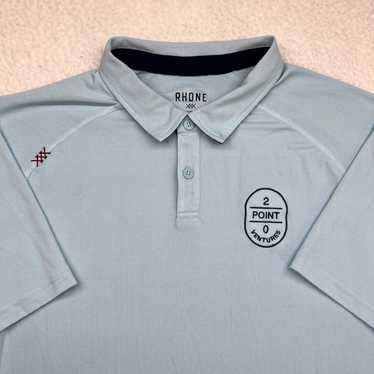 Rhone Rhone Polo Shirt Mens Blue Short Sleeve Golf