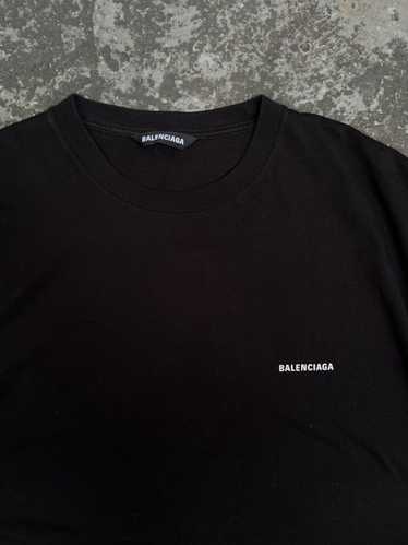 Balenciaga Balenciaga small logo black t-shirt