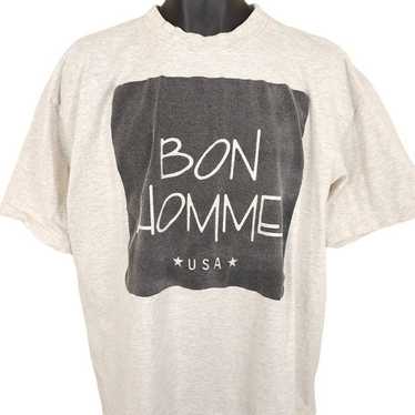 Vintage Vintage Bon Homme T Shirt Mens Size XL Gra