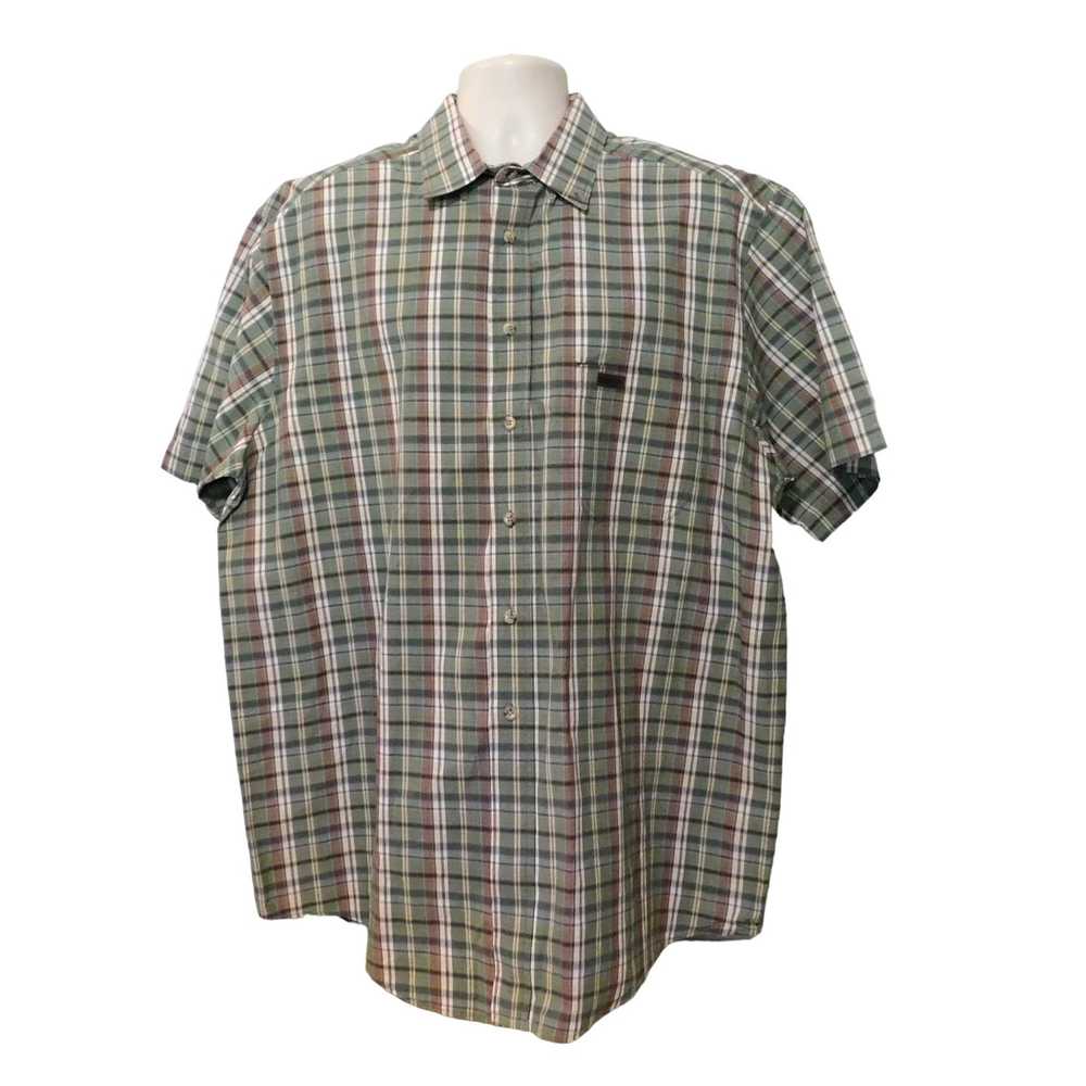 Carhartt Carhartt Shirt Mens XL Green Brown Plaid… - image 1