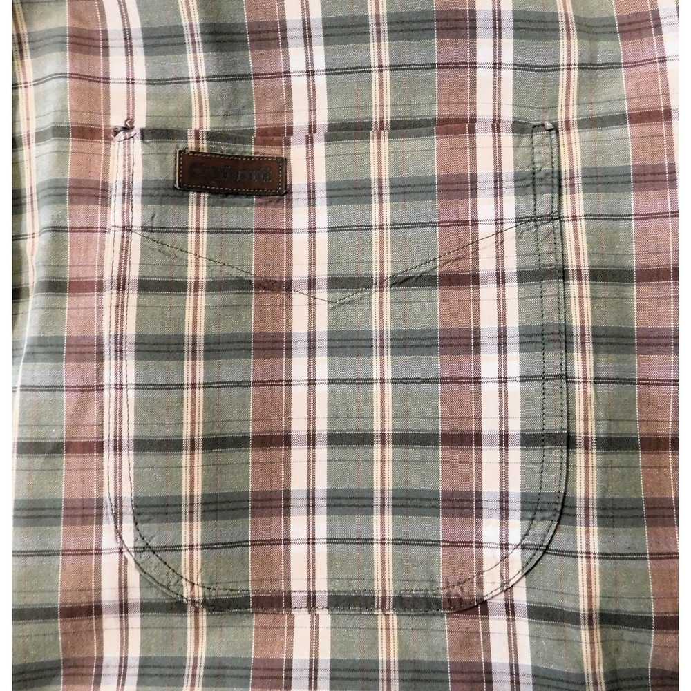 Carhartt Carhartt Shirt Mens XL Green Brown Plaid… - image 3