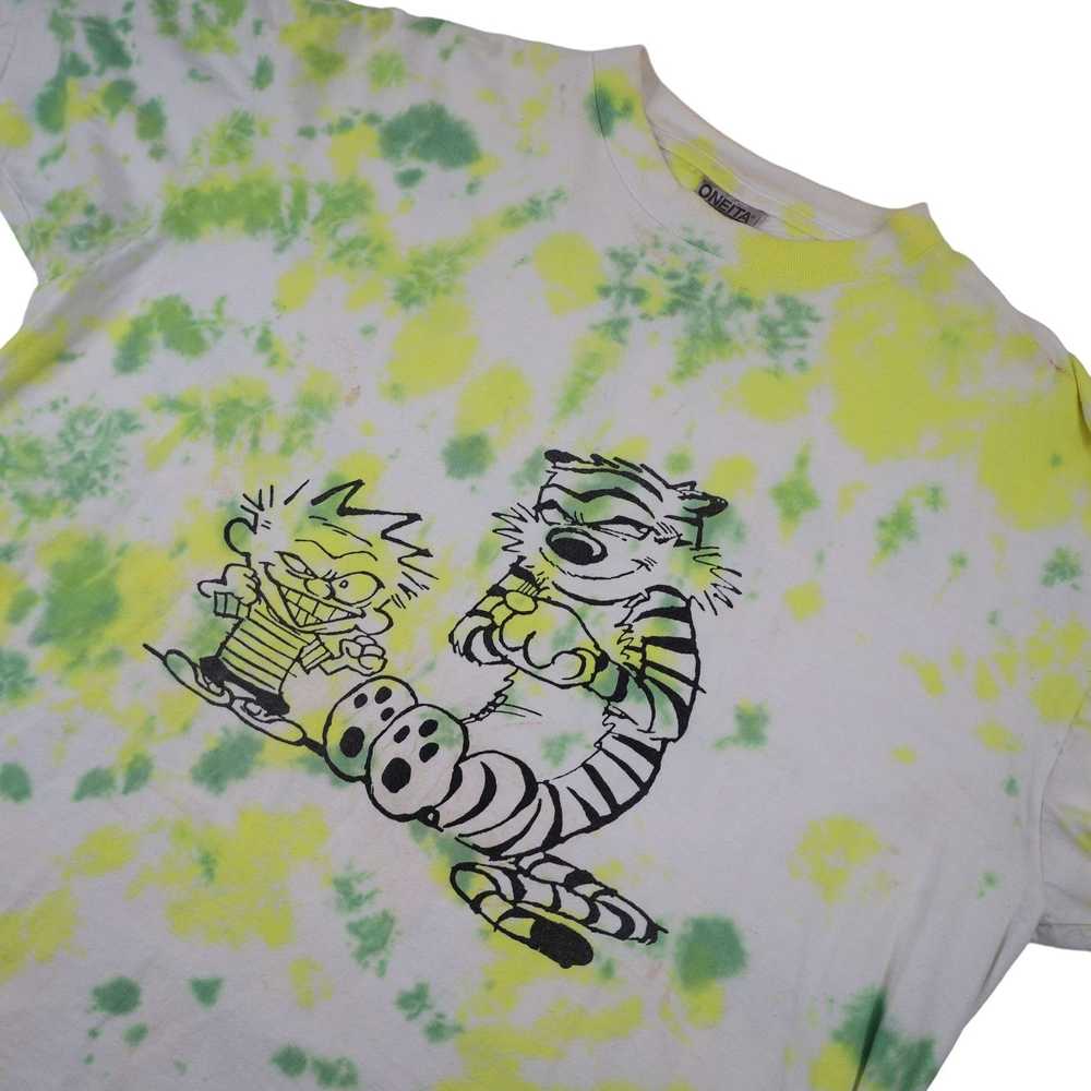 Vintage Vintage Calvin and Hobbes Tie Dye Graphic… - image 2