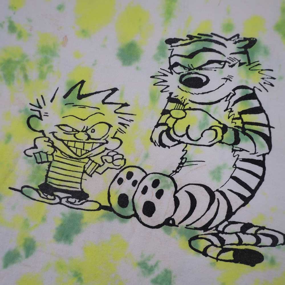 Vintage Vintage Calvin and Hobbes Tie Dye Graphic… - image 4