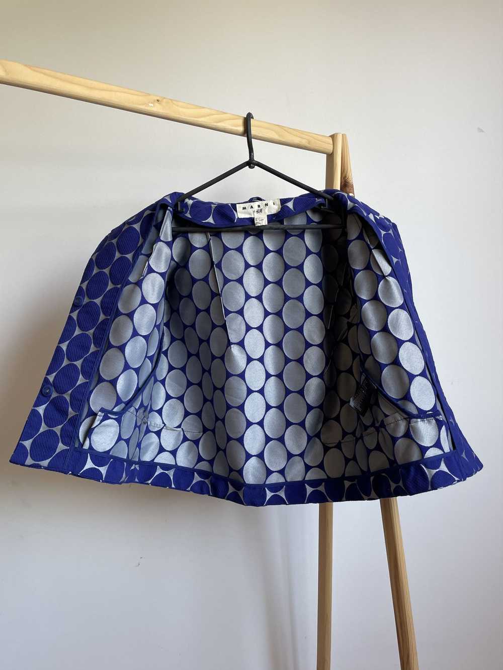 H&M × Marni Marni x H&M Blue Polka Dot Cropped Bl… - image 3