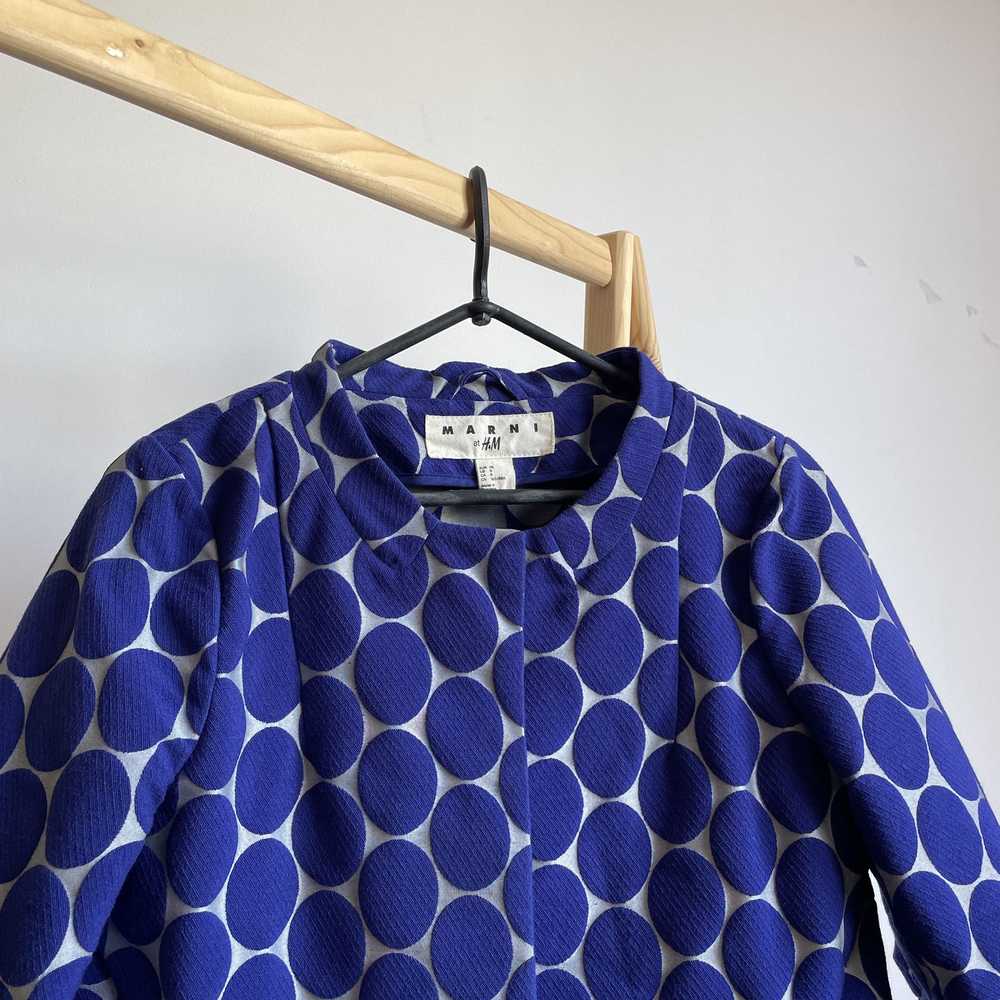 H&M × Marni Marni x H&M Blue Polka Dot Cropped Bl… - image 5