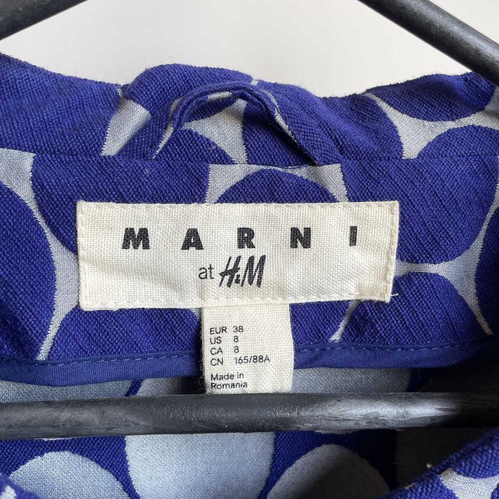 H&M × Marni Marni x H&M Blue Polka Dot Cropped Bl… - image 8