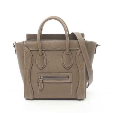 Celine Celine Luggage Nano Shopper Handbag Leathe… - image 1