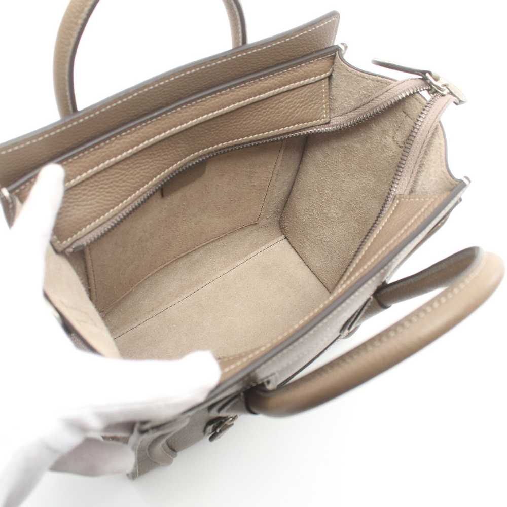 Celine Celine Luggage Nano Shopper Handbag Leathe… - image 3