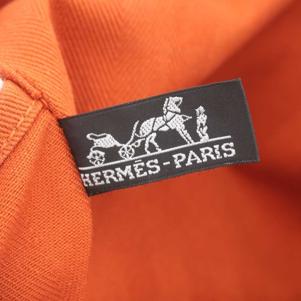 Hermes Hermes Valparaiso Mm Handbag Toile Chevron… - image 4