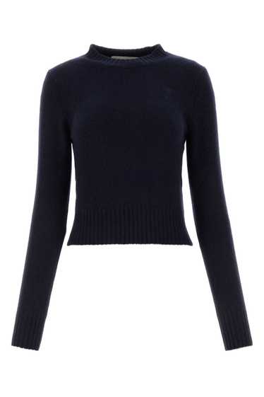 AMI Midnight Blue Cashmere Blend Sweater