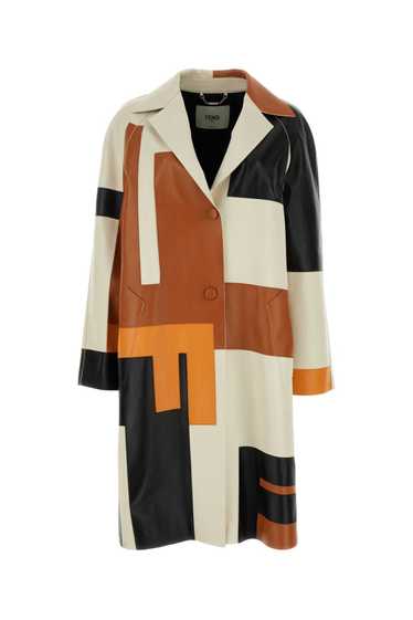 Fendi Multicolor Nappa Leather Overcoat