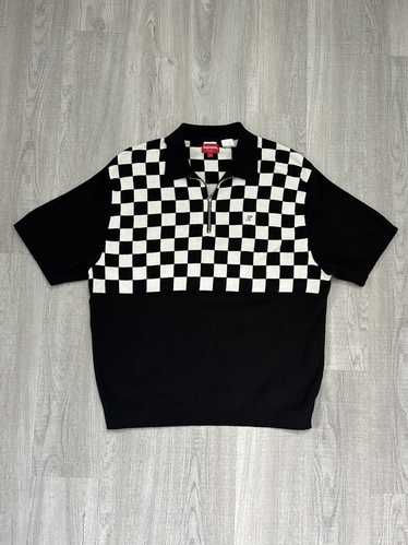 Supreme Supreme Checkerboard Zip Polo Shirt