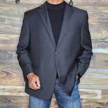 Joe Joseph Abboud Custom Made 100% Wool Black Bla… - image 1