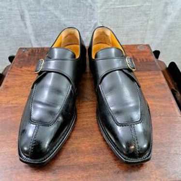 HIROKAWA 革靴 黒　SCOTCH GRAIN HIROKAWA SCOTCH GRAIN 黒レザーシューズ