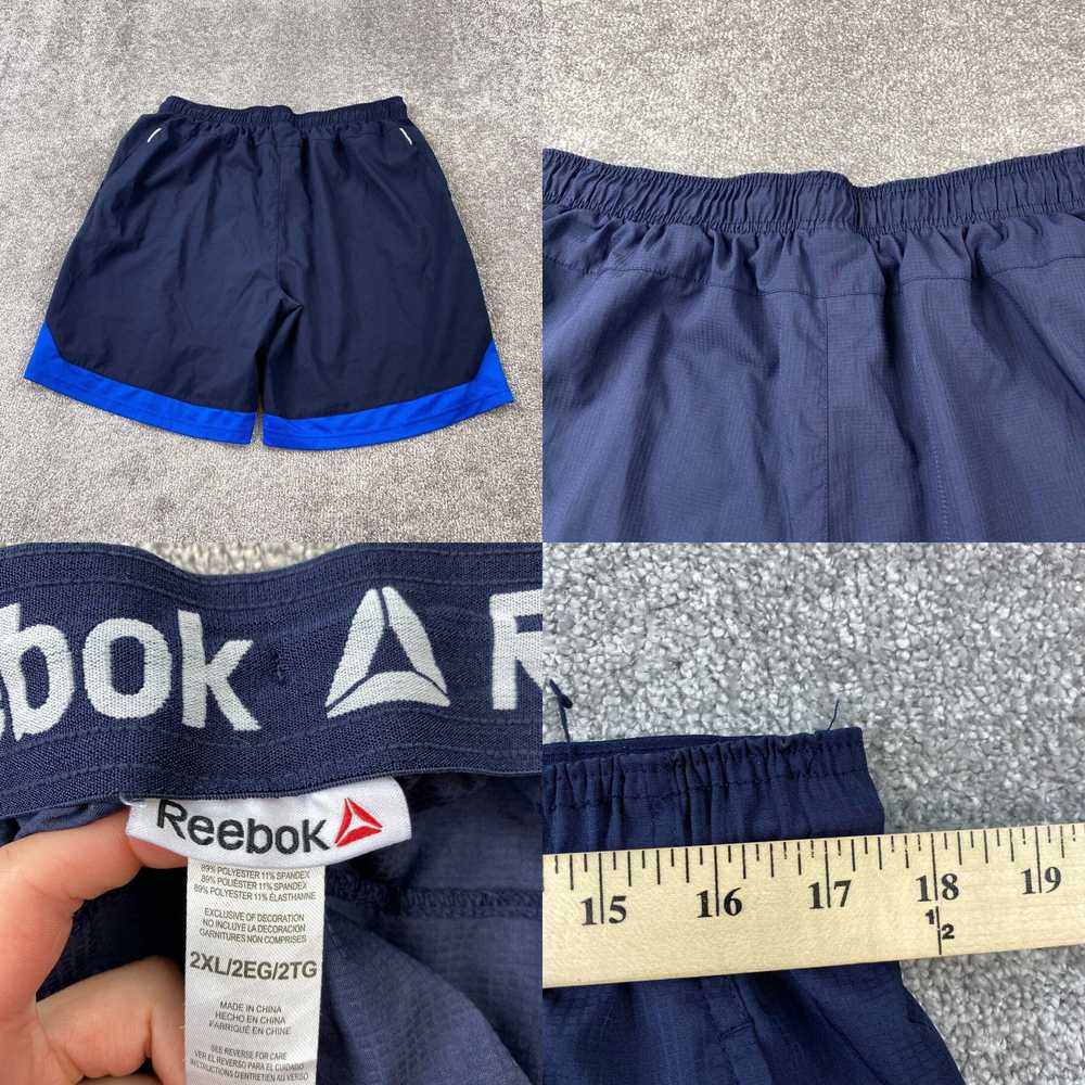 Reebok Reebok Athletic Shorts Men's 2XL Navy Zipp… - image 4