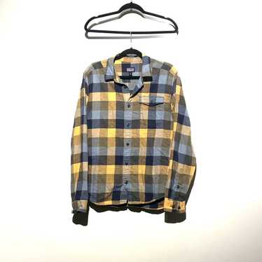 Patagonia Vintage Blue/Yellow Plaid Patagonia But… - image 1