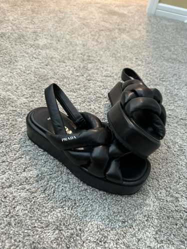 Prada Prada Women Braided Platform Sandals