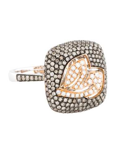 Ring Rhodium-Plated 18K White Gold & 18K Rose Gold - image 1