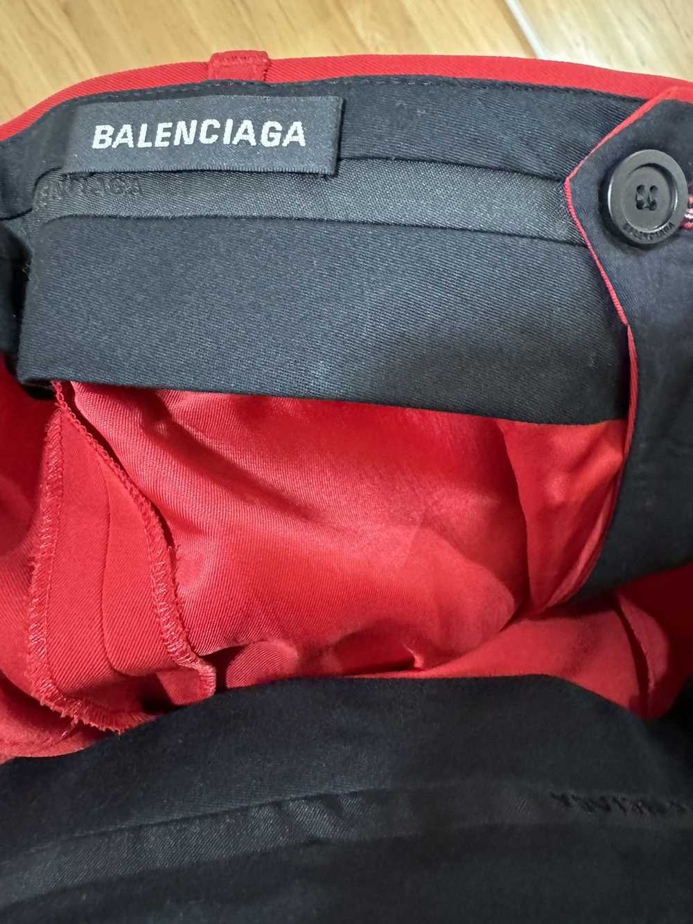 Balenciaga SS19 Red Fluid Trouser - image 5
