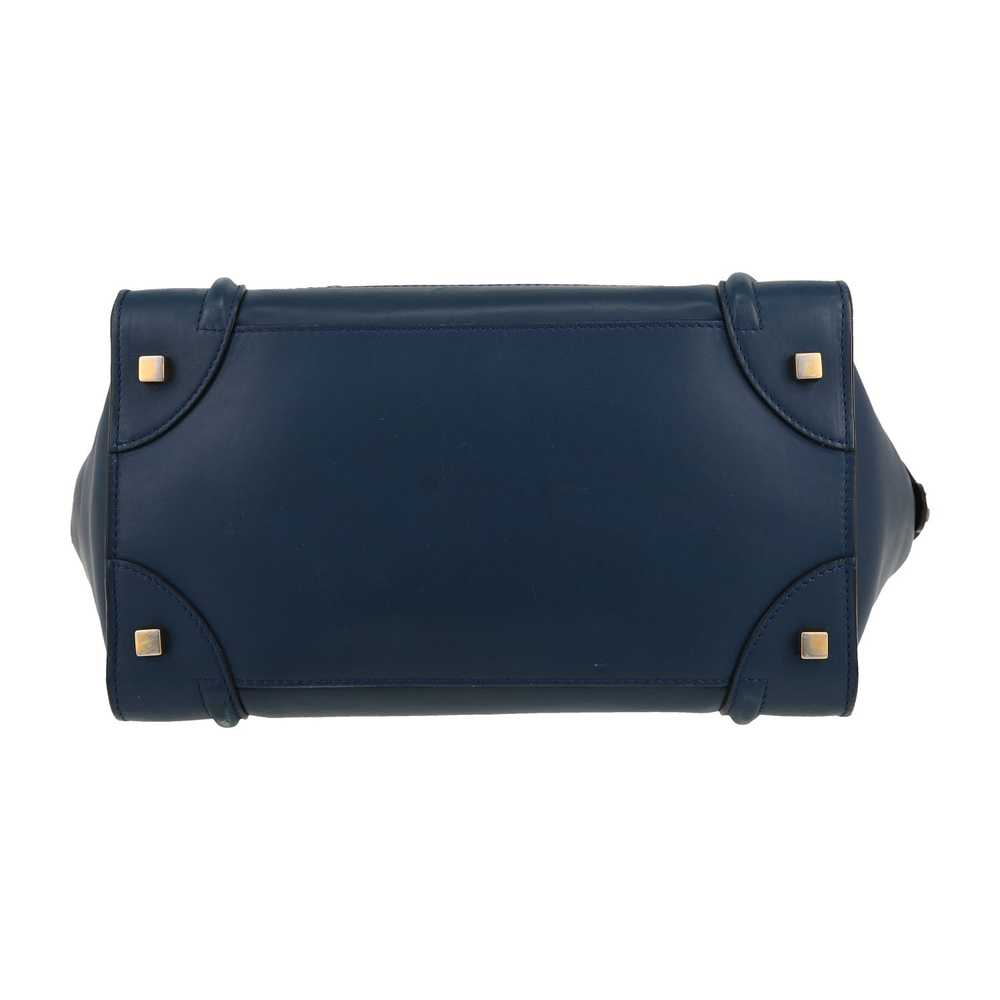 Celine Luggage Mini handbag in blue and black lea… - image 2