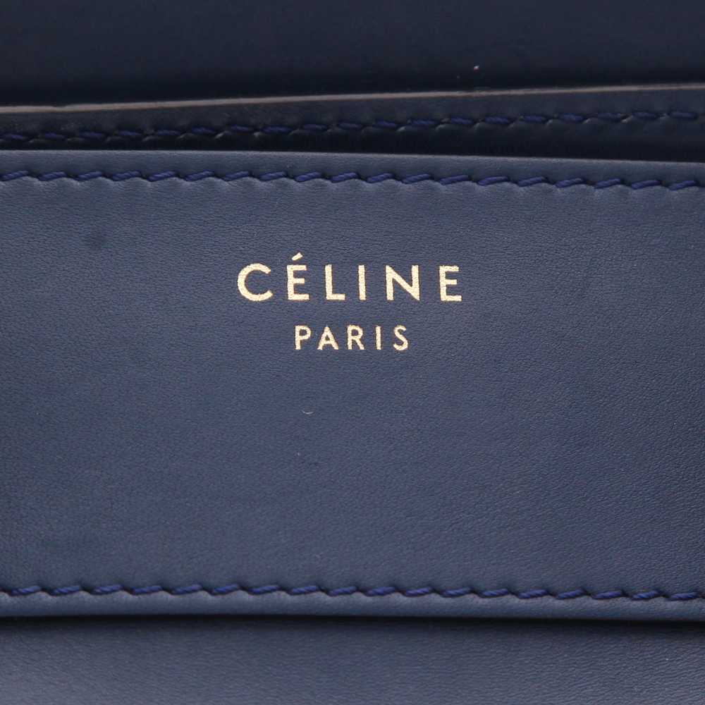 Celine Luggage Mini handbag in blue and black lea… - image 3