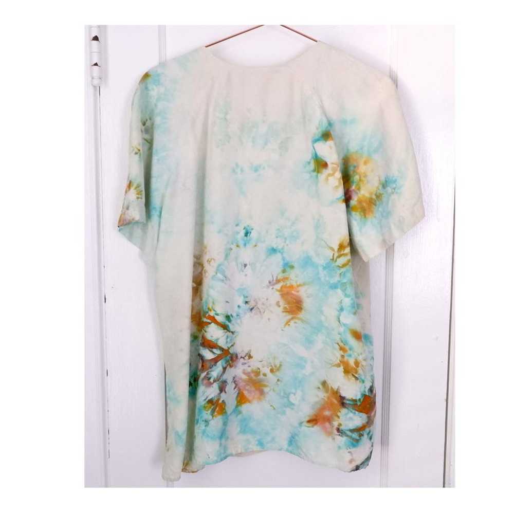 Liz Claiborne 90s silk hand dyed blouse (L) | Use… - image 2