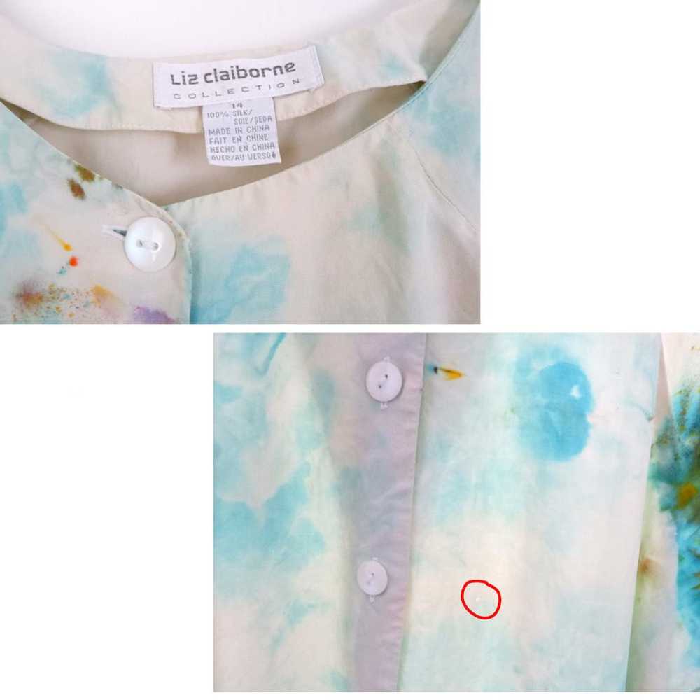 Liz Claiborne 90s silk hand dyed blouse (L) | Use… - image 3