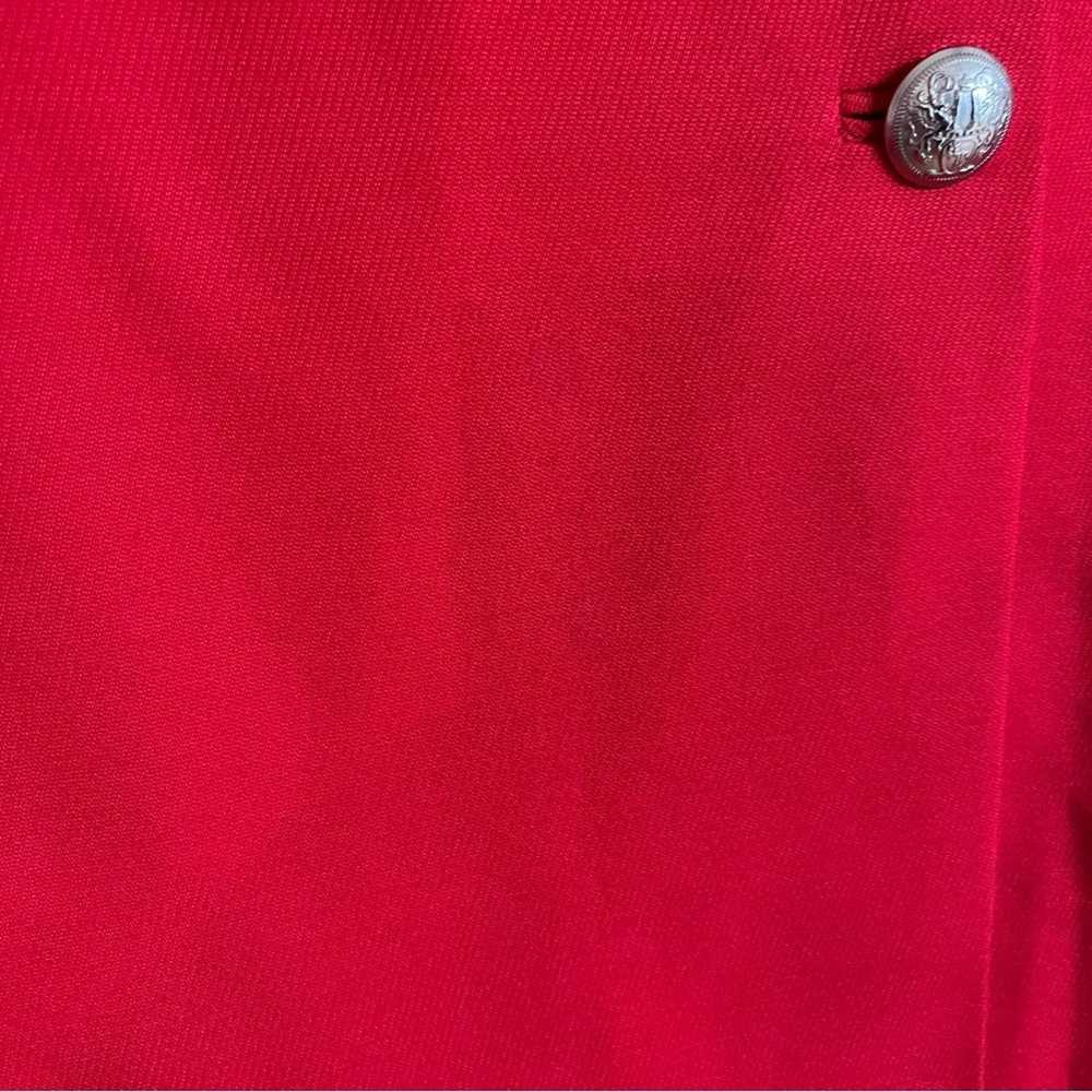 Talbots Red Button Detail Skirt Size 10 - image 6