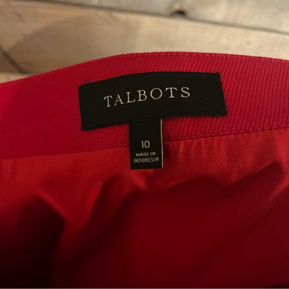 Talbots Red Button Detail Skirt Size 10 - image 8
