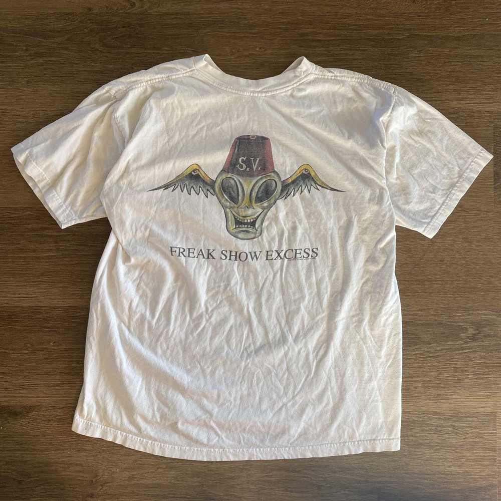 Other Vtg 90s Freak Show Excess White T-Shirt XL - image 6