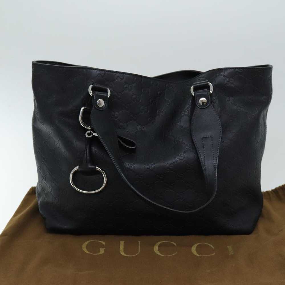 Gucci GUCCI GG Canvas Guccissima Horsebit Tote Ba… - image 12