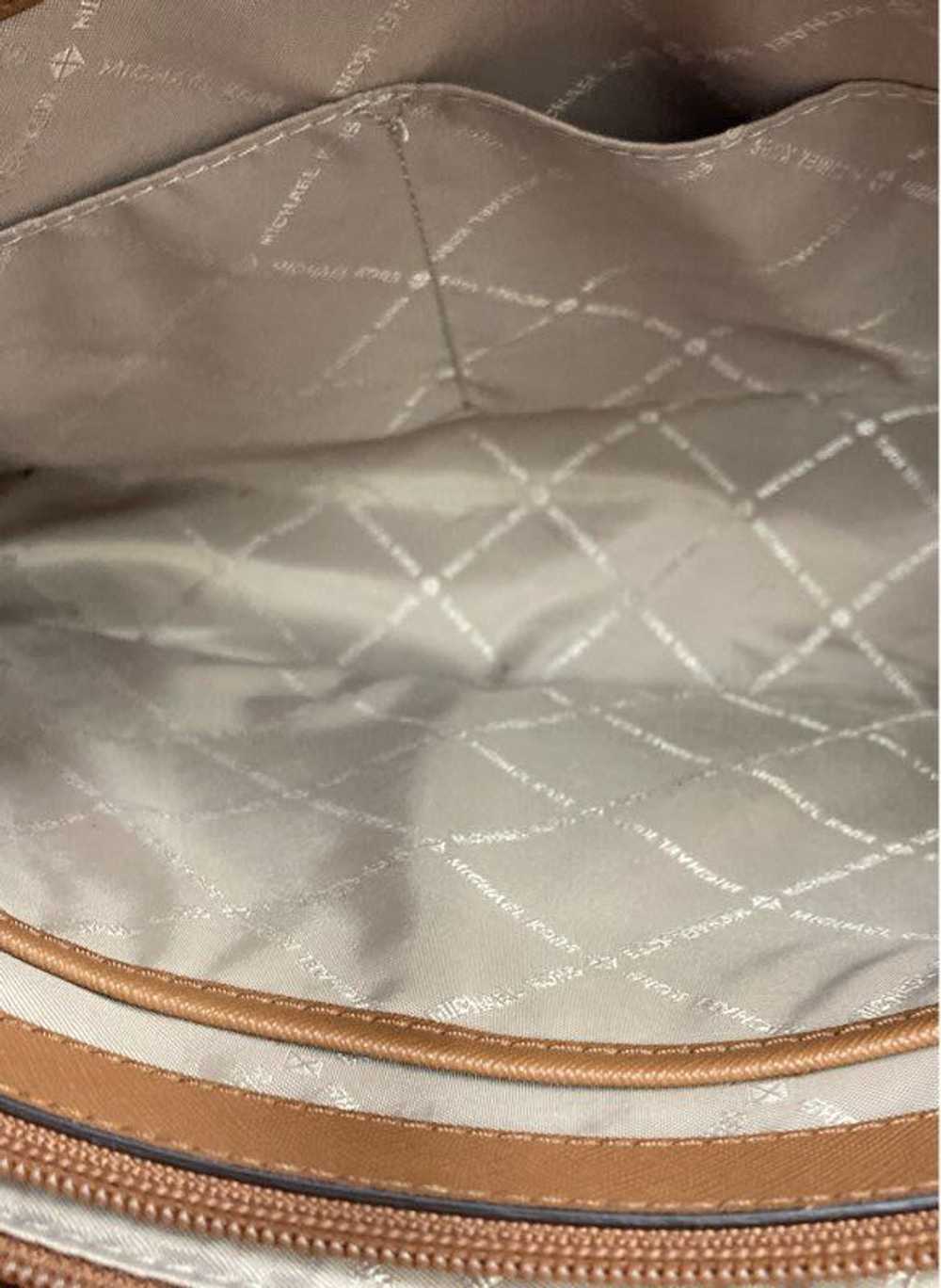 Michael Kors Signature Brown and White Tote Bag - image 4