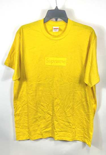 Supreme Men Yellow Logo T Shirt M