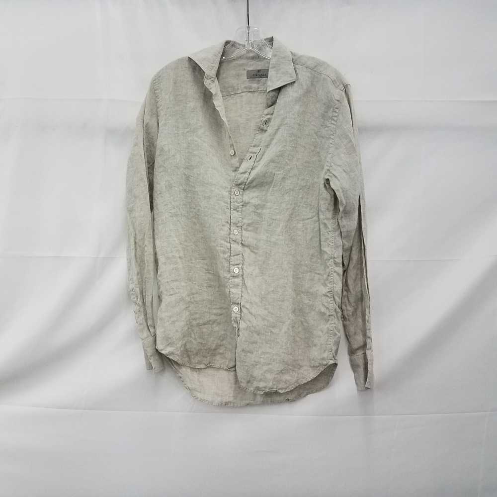 Canali Linen Shirt Size Medium - image 1