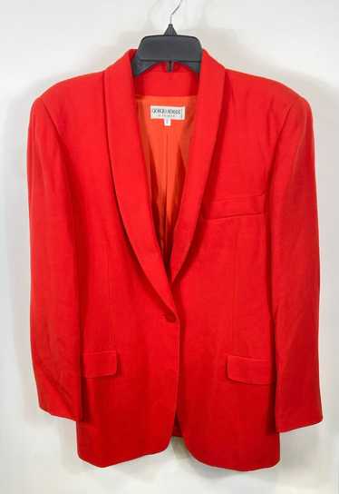 Giorgio Armani Women Red Blazer Sz 8