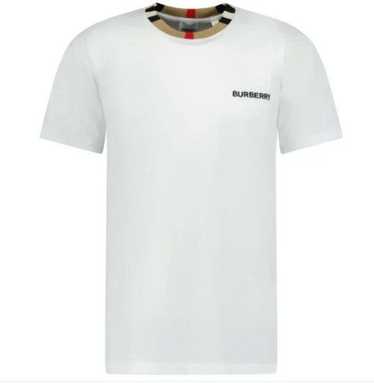 Burberry o1srvl11e0724 Logo T-Shirt in White