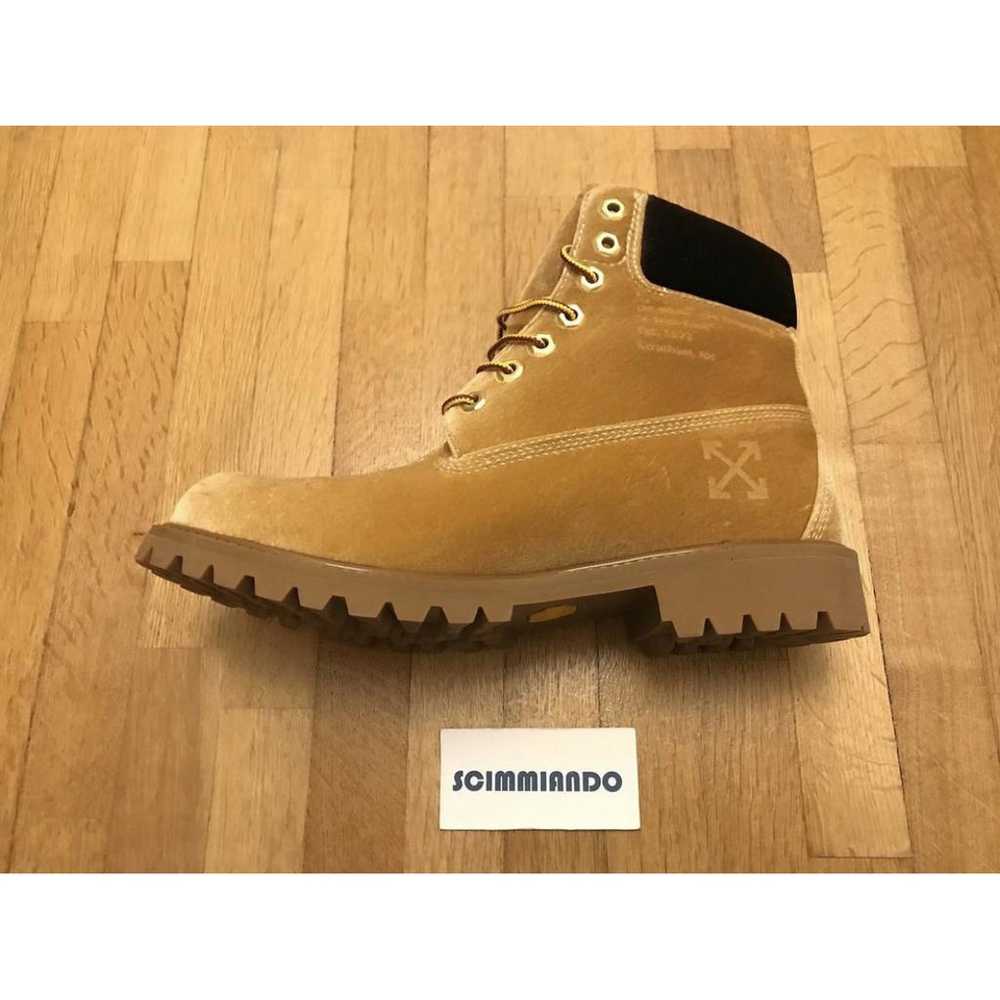 Off White X Timberland Leather boots - image 5