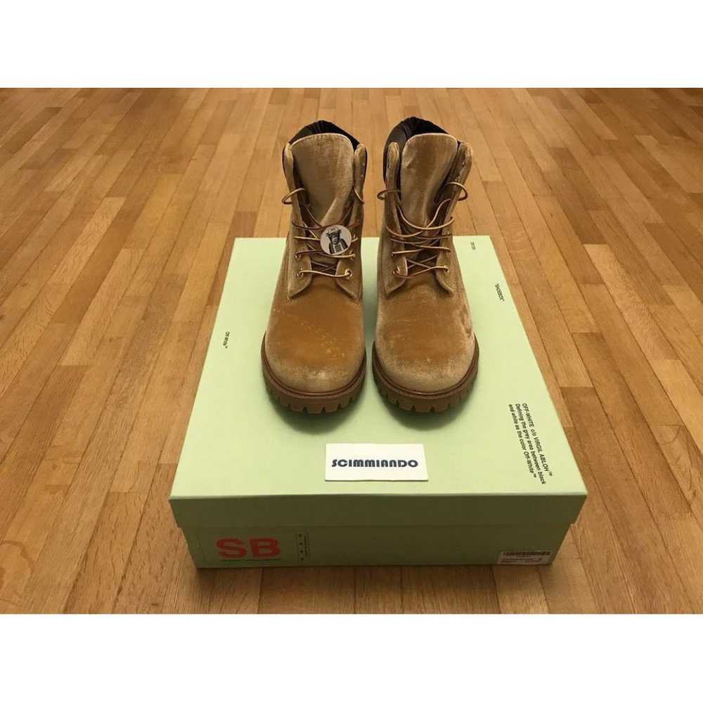 Off White X Timberland Leather boots - image 7