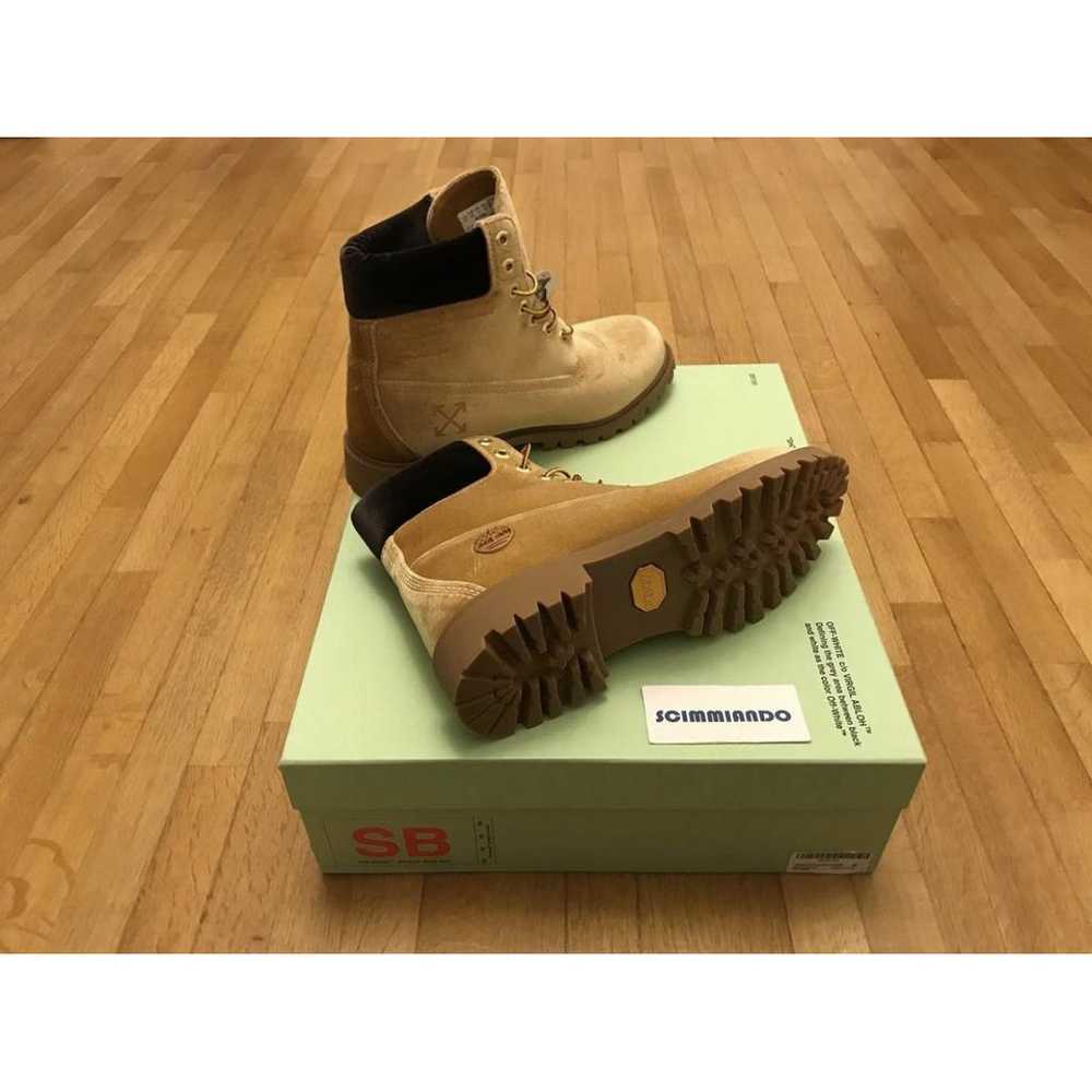 Off White X Timberland Leather boots - image 9