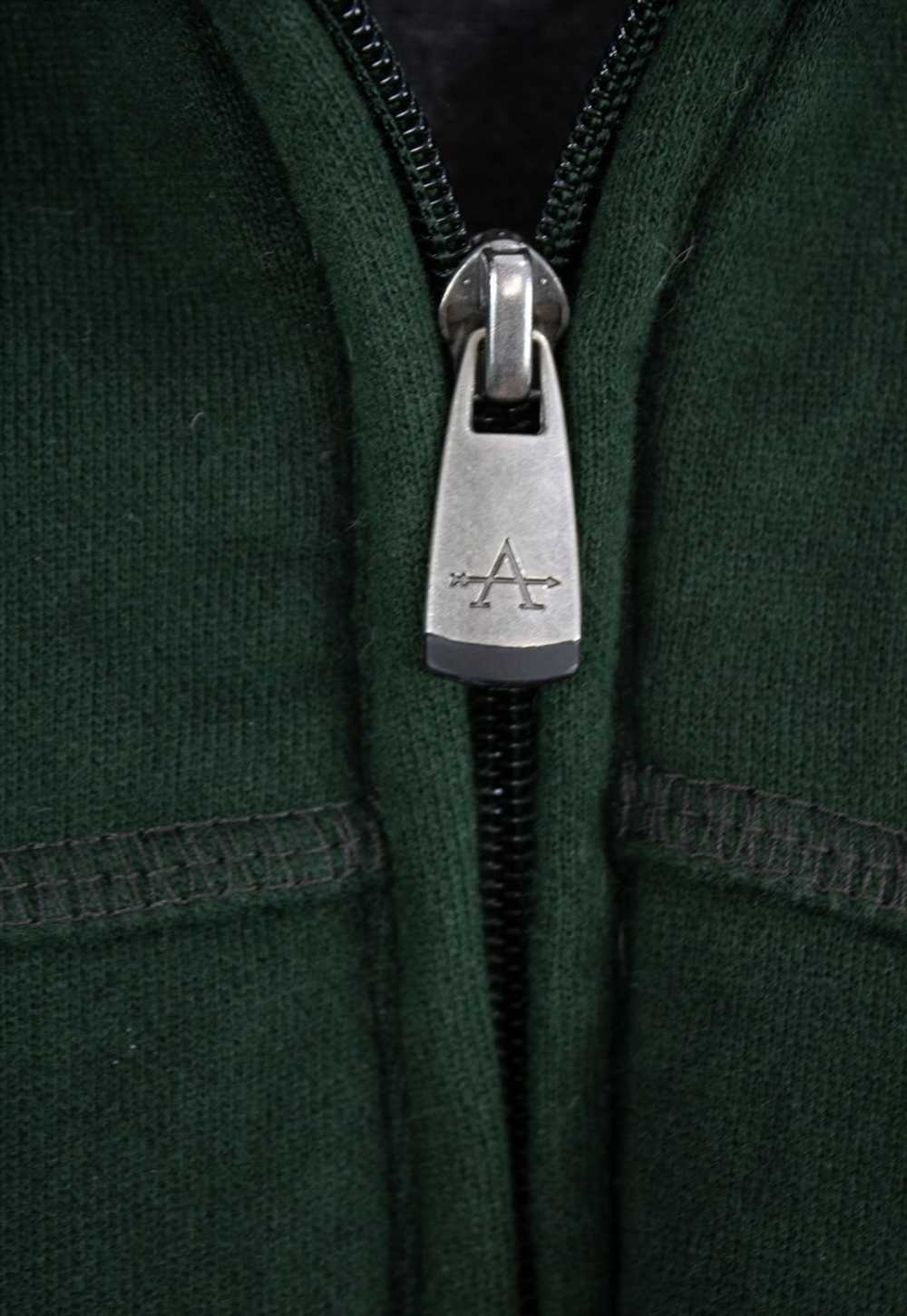 Vintage Arrow 1/4 zip Sweatshirt in Green L - image 4