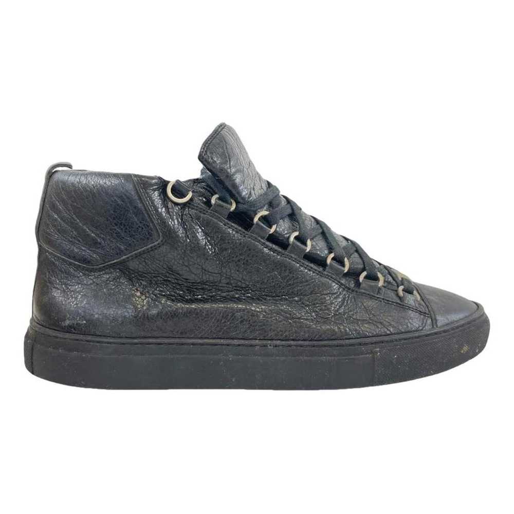 Balenciaga Arena leather low trainers - image 1