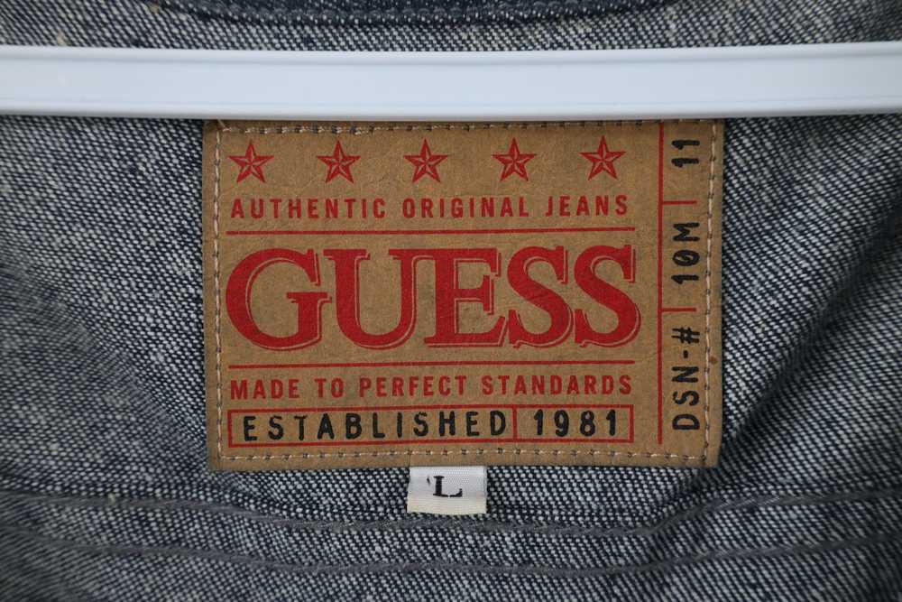 Guess × Vintage Vintage 90s Guess Spell Out Denim… - image 10