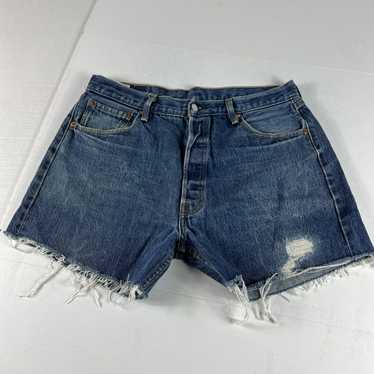 Levi's Levi's Jean Shorts 501 Cut Off Distressed … - image 1