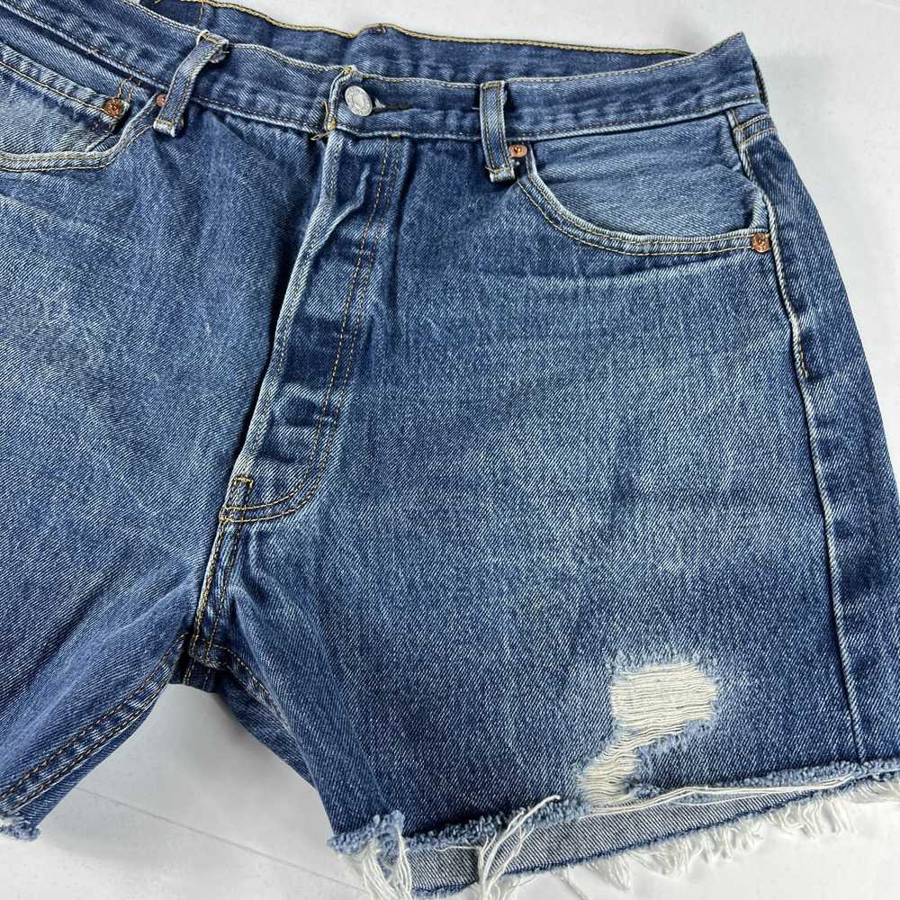 Levi's Levi's Jean Shorts 501 Cut Off Distressed … - image 5