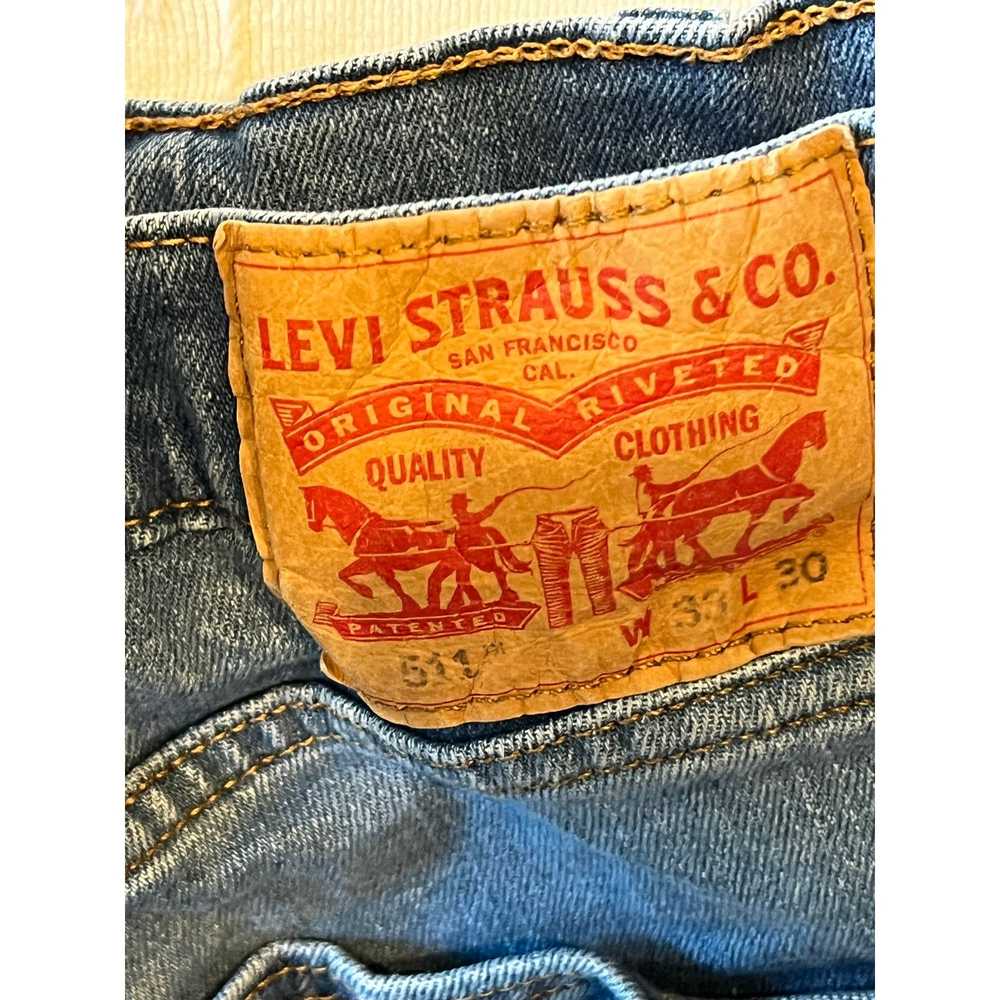 Levi's Levi's 511 Blue Jeans Slim Fit 33x30 - image 3