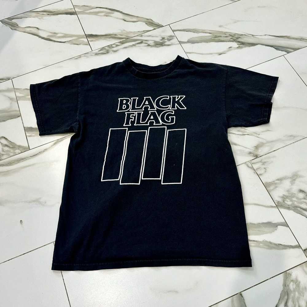 Band Tees × Streetwear × Vintage VINTAGE BLACK FL… - image 4