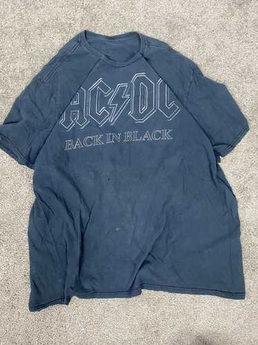 Band Tees × Streetwear × Vintage Acdc back in blac