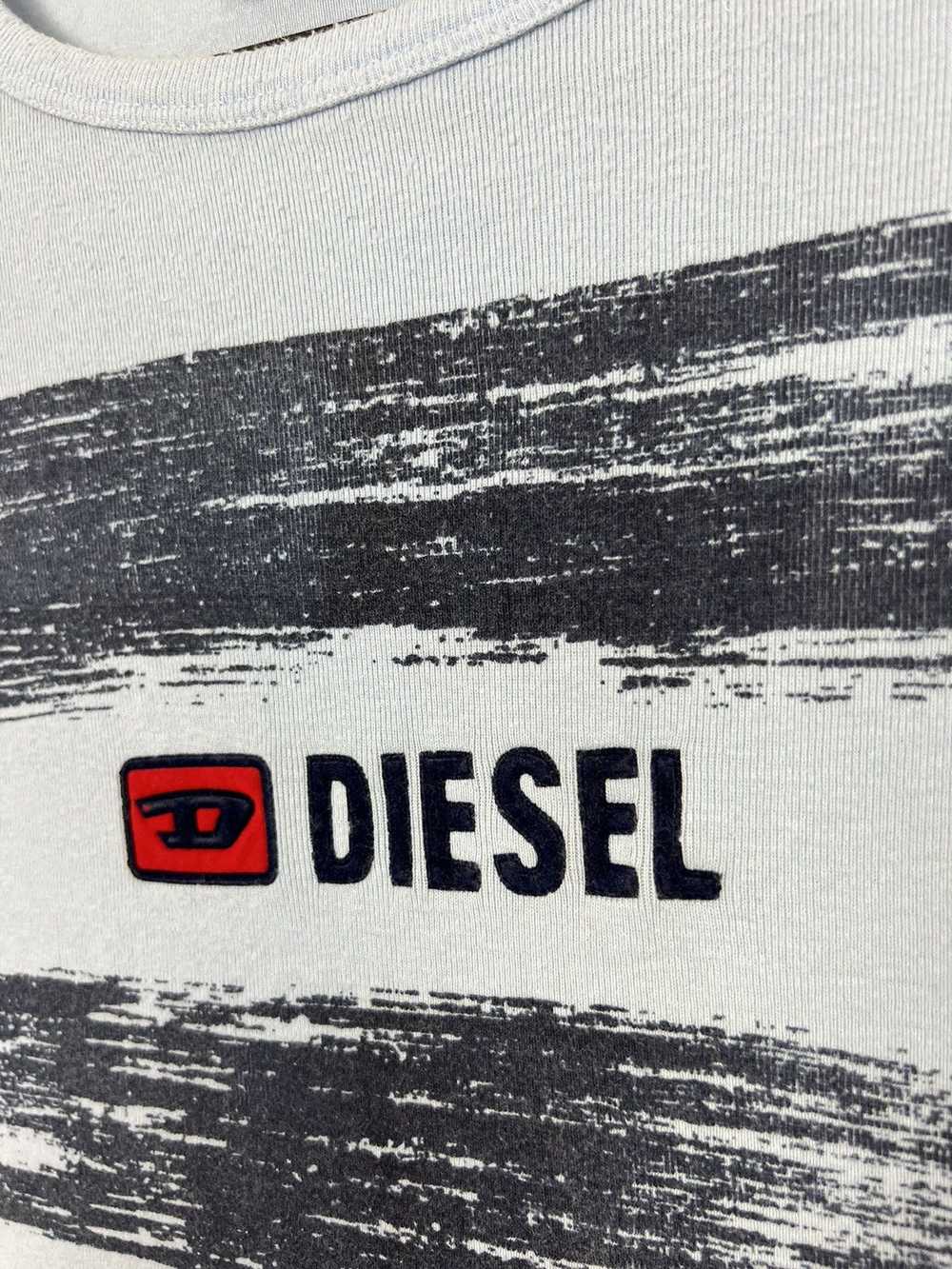 Diesel Diesel Vintage Y2K Blue Tank Top Midle Log… - image 2